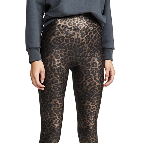 spanx faux leopard leggings